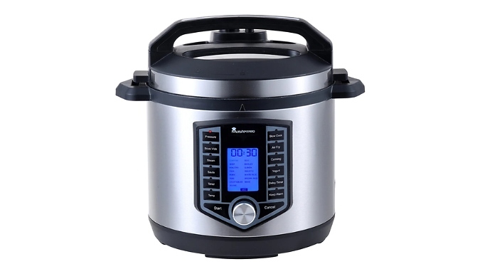 Stainless Steel 12-in-1 Multi-Cooker 1500W - 6L. from Discount Experts