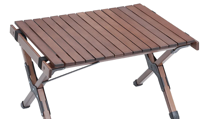 Outdoor Foldable Low Wooden Picnic Table from Discount Experts