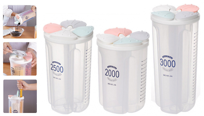 Multi-Compartment Food Storage Container - 4 Sizes from Discount Experts