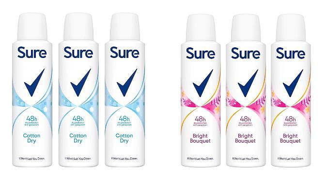 3-Pack Sure Women's Anti-Perspirant Deodorant - 150ml, 2 Options from Discount Experts