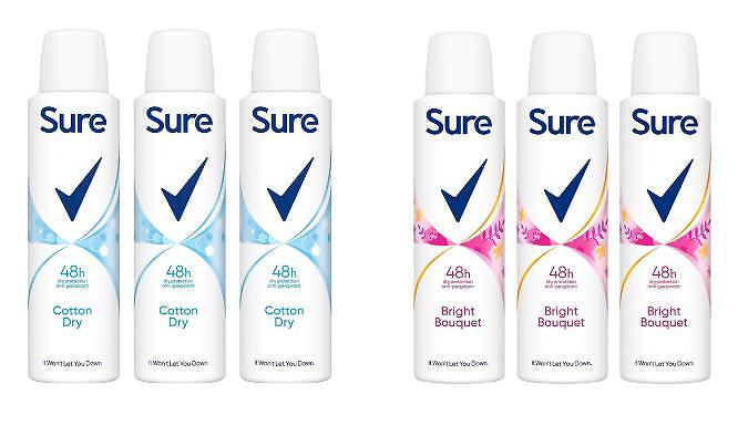 3-Pack Sure Women's Anti-Perspirant Deodorant - 150ml, 2 Options from Discount Experts