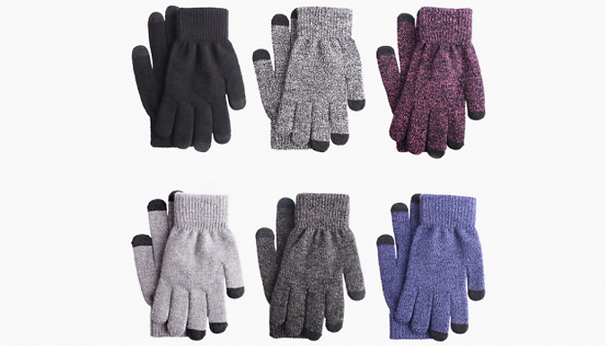 Knitted Touch Screen Winter Gloves - 6 Colours from Discount Experts