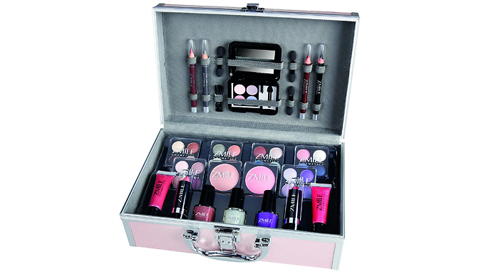 42-Piece Eye Catcher Vanity Case Set from Discount Experts