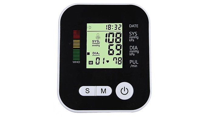 4-in-1 Blood Pressure Monitor with LCD Display + Voice Function at Discount Experts