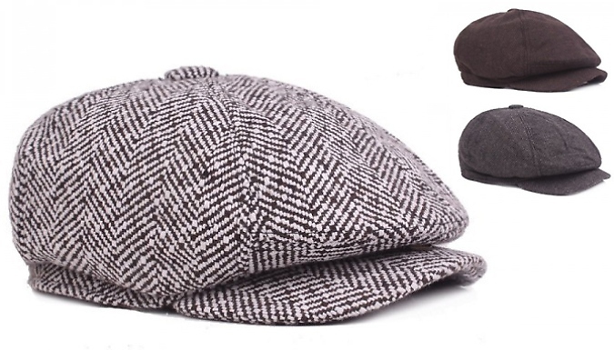 Men's Baker Boy Flat Cap - 3 Colours