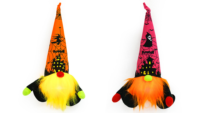 1 or 2 Halloween Glowing Ornament Dolls - 2 Colours at Discount Experts
