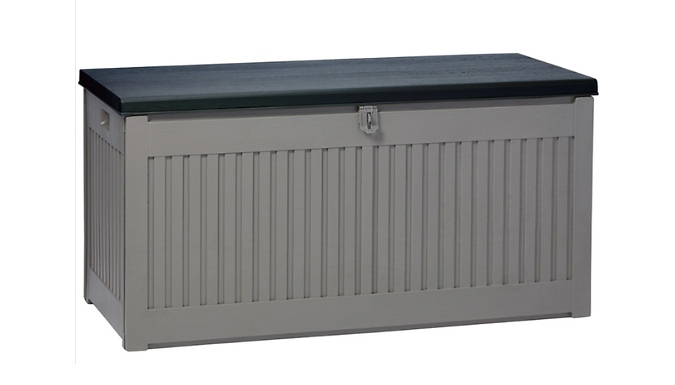 Lockable Garden Storage with Sit-On Lid. - 270L or 490L. at Discount Experts