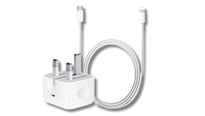 Charger Plug & 1m Fast-Charging Cable from Discount Experts