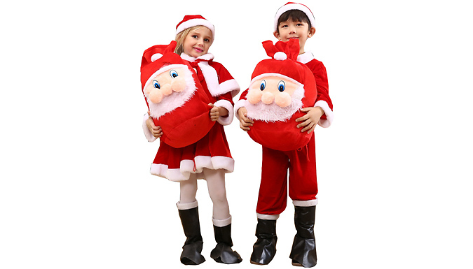 Kids' Santa's Grotto Costume & Sack - 5 Sizes at Discount Experts