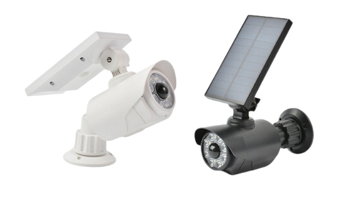 Dummy Security Camera With Motion Sensor Solar Light from Discount Experts