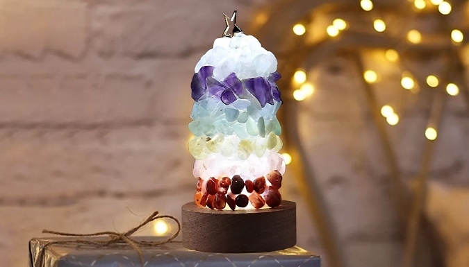 Colourful Crystal Night Light - 2 Light Colours. from Discount Experts