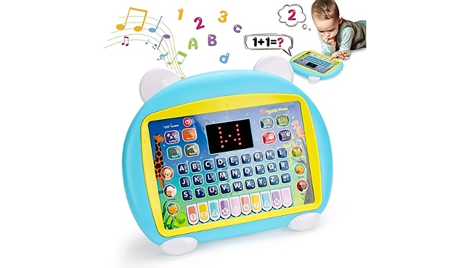 Kid's Educational Learning Game Tablet - 2 Colours from Discount Experts