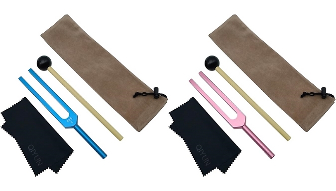 528 Hz Chakra Tuning Fork For Meditation - 7 Colours from Discount Experts