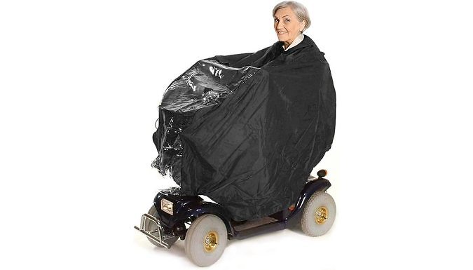 Full Body Wheelchair Hooded Rain Cover from Discount Experts