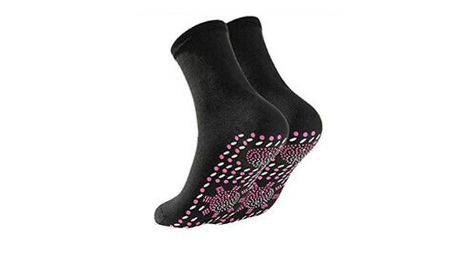 1, 3 or 5 Pairs of Self-Heating Magnetic Socks - 3 Colours at Discount Experts