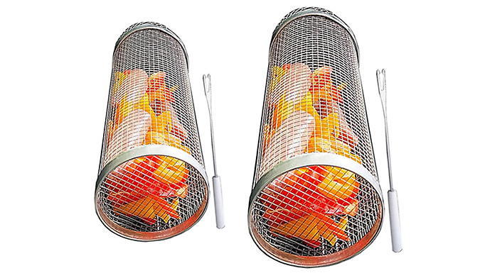 1 or 2 Stainless Steel BBQ Grill Cooking Tubes - 2 Sizes at Discount Experts