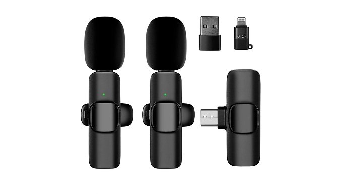 Mini Wireless Clip-on Microphones - 2 Options from Discount Experts