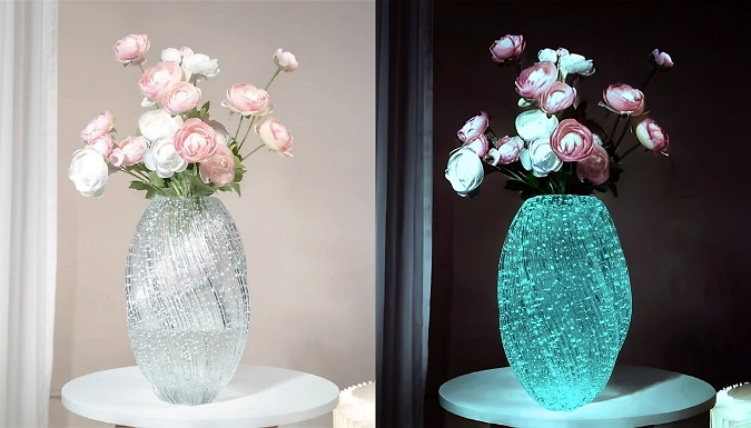 Glow-in-the-Dark Glass Bubble Vases - 5 Designs. at Discount Experts