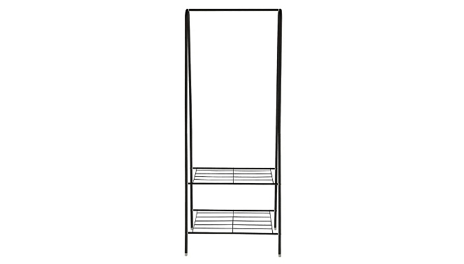 Clothing Rack with 2-Tier Wire Shelf from Discount Experts