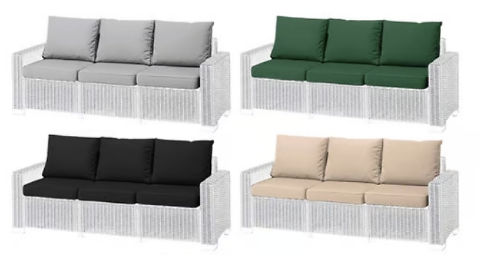 Replacement Cushion Pads for Keter Allibert California Rattan Furniture - 4 Sizes, 6 Colours. from Discount Experts
