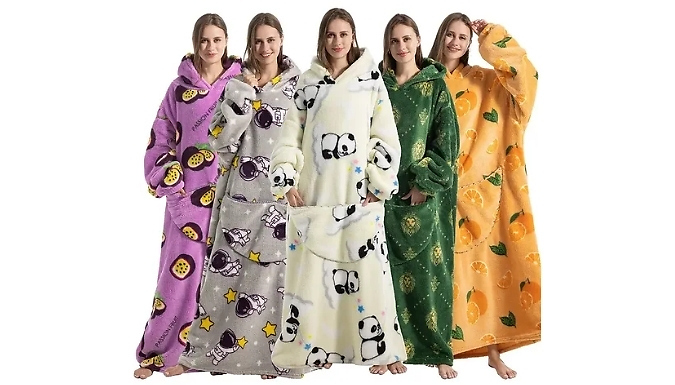 Oversized Hooded Blanket - 5 Colours & 4 Sizes from Discount Experts