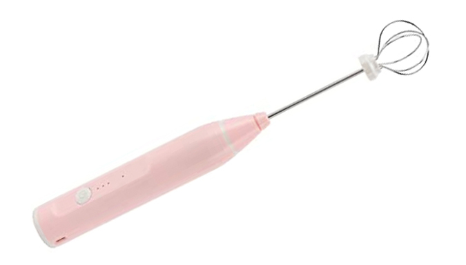 Rechargeable Milk Frother with Double Whisk - 3 Colours from Discount Experts