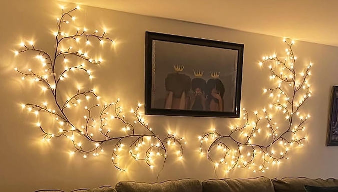 Flexible Decorative DIY Vines with Lights - 48 or 144 Lights, 3 Colours at Discount Experts
