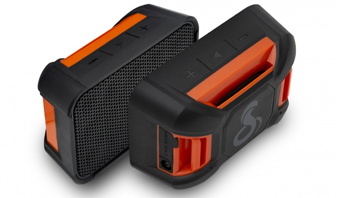 Cobra AirWave Waterproof Bluetooth-Compatible Box Speaker at Discount Experts
