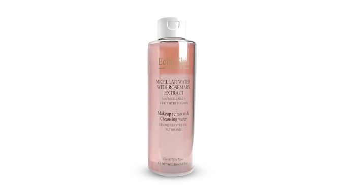 1 or 2-Pack Micellar Water with Rosemary Extract with Optional Hyaluronic Acid Toner from Discount Experts