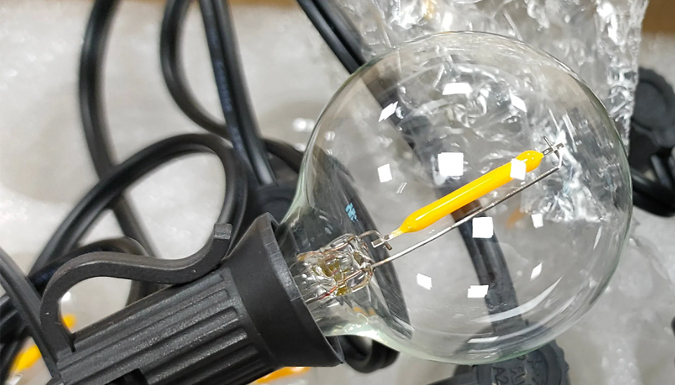 25ft Solar Bulb Waterproof String Lights Deal Price £34.99