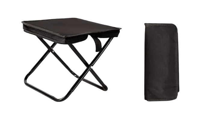 Portable Folding Camping Stool with Carry Bag - 3 Colours. at Discount Experts