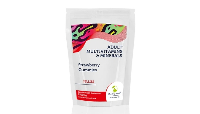 Overall Well-Being Adult Multivitamins & Mineral Gummies - Strawberry Flavour. at Discount Experts