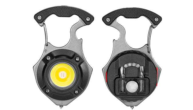 4-in-1 Keychain Light, Hammer & Screwdriver - 3 Colours at Discount Experts