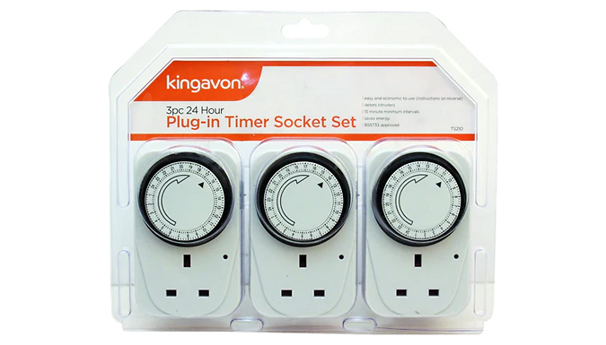 3-Pack Plug Socket Timer at Discount Experts