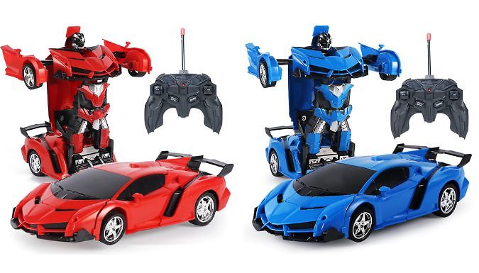 Remote Control Transforming Robot Car - 7 Colours from Discount Experts