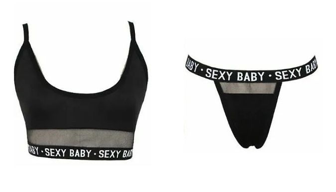 2-Piece Mesh Detail Underwear Set - 2 Colours & 5 Sizes at Discount Experts