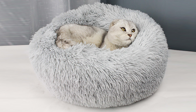 Fluffy Washable Pet Cushion Bed - 7 Colours & 3 Sizes from Discount Experts