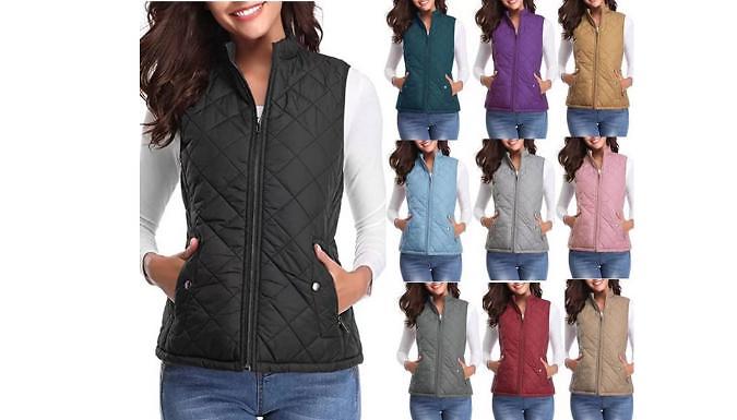 Lightweight Zip Padded Gilet - 10 Colours, 4 Sizes at Discount Experts