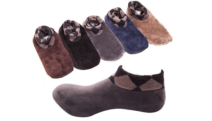 Unisex Thick Winter Warm Slipper Socks - 7 Colours and 2 Styles from Discount Experts