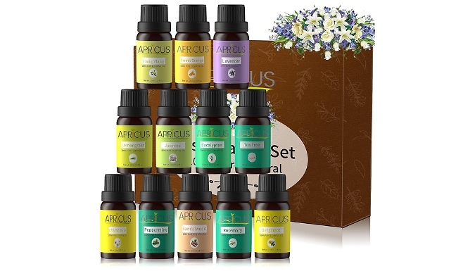 6 or 12-Pack Apricus Essential Oil Gift Set - Multiple Scents. from Discount Experts