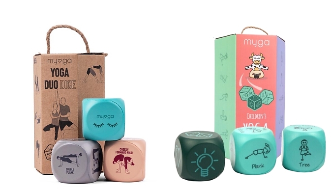 Set of 3 Myga Yoga Dice - Kids or Adults at Discount Experts
