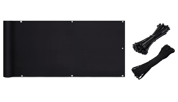 Balcony Privacy Screen Cover - 9 Sizes from Discount Experts