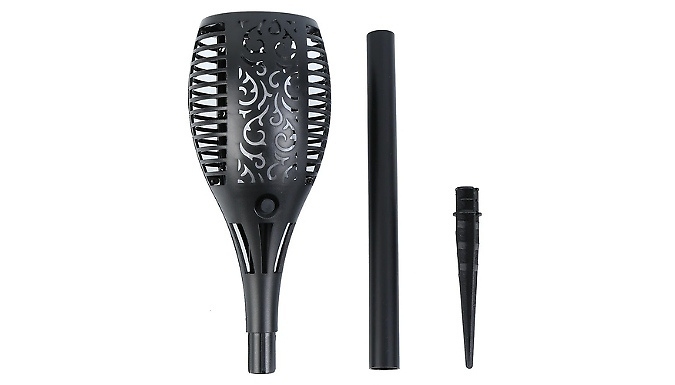 1-12 Solar LED Flickering Flame Torch Lights - 4 Colours at Discount Experts