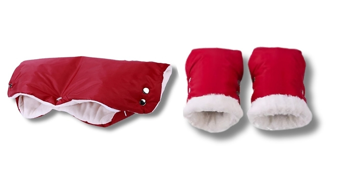 Waterproof Pushchair Outdoor Lined Mittens - Standard or Premium, 6 Colours at Discount Experts