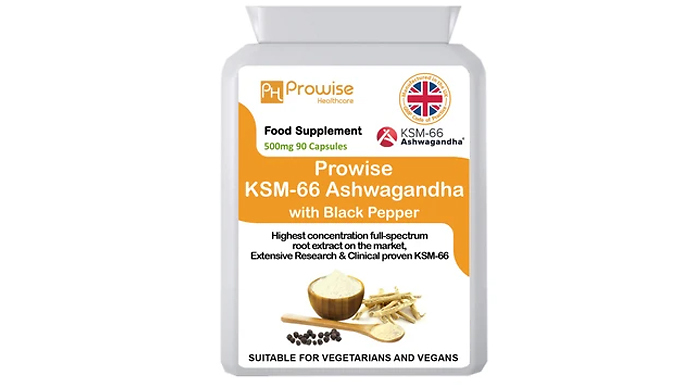 3-Month Supply of Ashwagandha With Organic Black Pepper 500mg - 90 Capsules from Discount Experts
