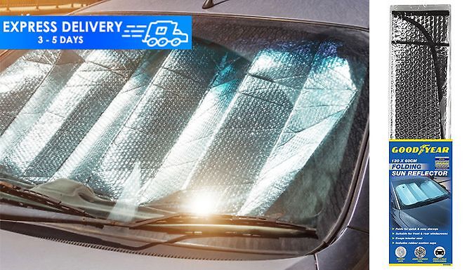 Goodyear Universal Car Folding Foil Sun Reflector Screen