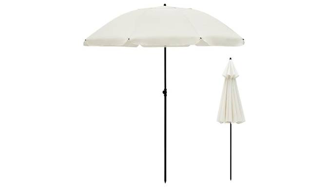 Image of Home Season 6.5ft Crank and Tilt Garden Parasol - 3 Colours!
