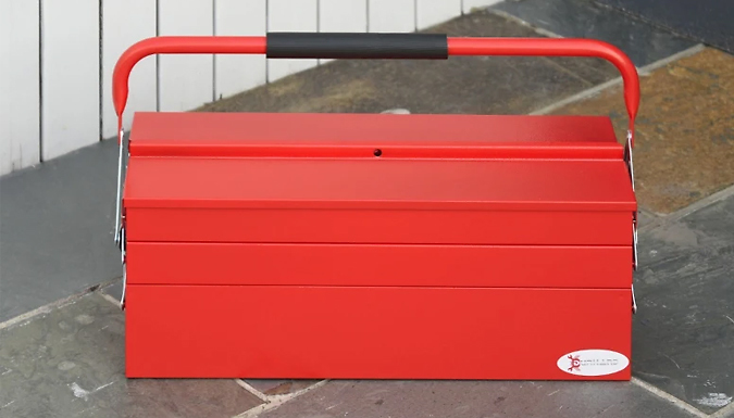 DURHAND Steel 5-Tray Portable Tool Box at Discount Experts