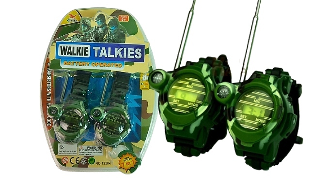 Kids Camouflage Walkie Talkie Watches from Discount Experts