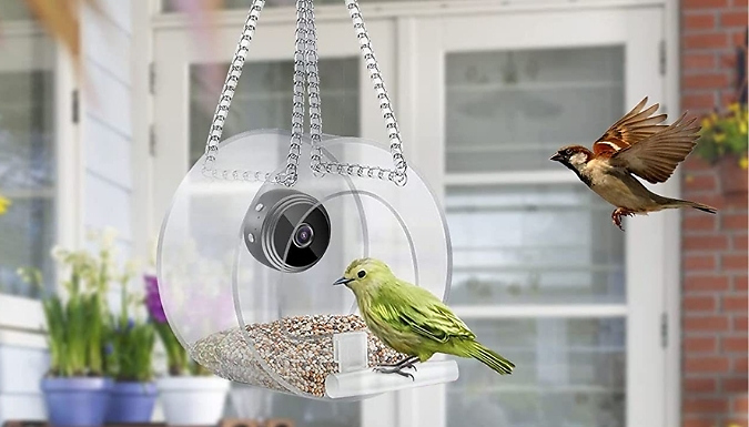 Image of Cool For Deal Smart Cam Hanging Bird Feeder - 3 Styles, 2 Options